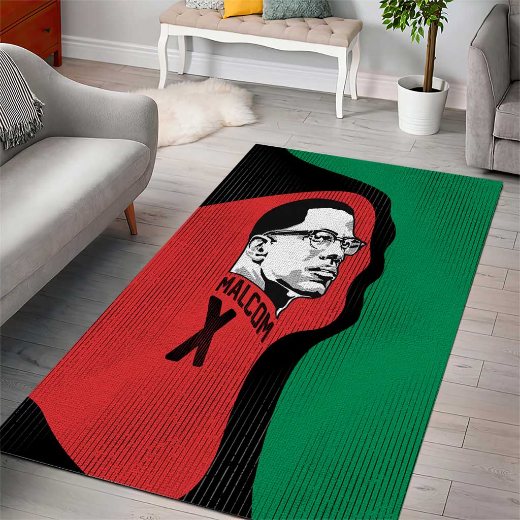 Malcolm X Area Rug Truth Is on the Side of the Oppressed Quote Civil Rights Tribute - Wonder Print Shop