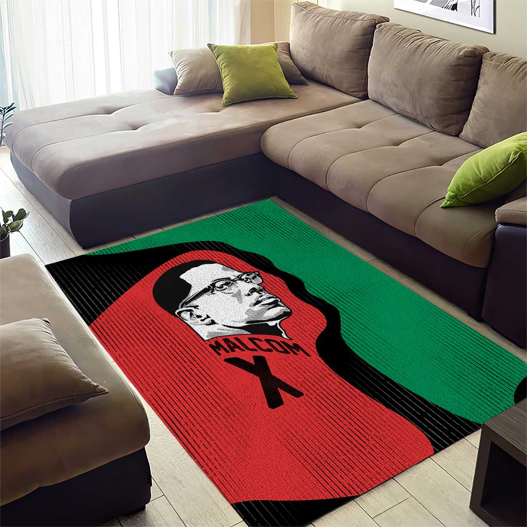 Malcolm X Area Rug Truth Is on the Side of the Oppressed Quote Civil Rights Tribute - Wonder Print Shop