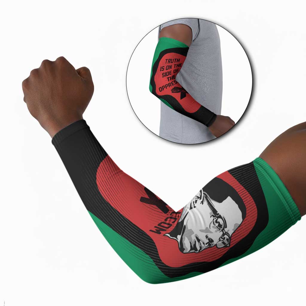 Malcolm X Arm Sleeves Truth Is on the Side of the Oppressed Quote Civil Rights Tribute - Wonder Print Shop