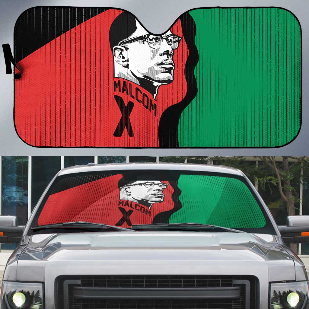 Malcolm X Auto Sun Shade Truth Is on the Side of the Oppressed Quote Civil Rights Tribute - Wonder Print Shop