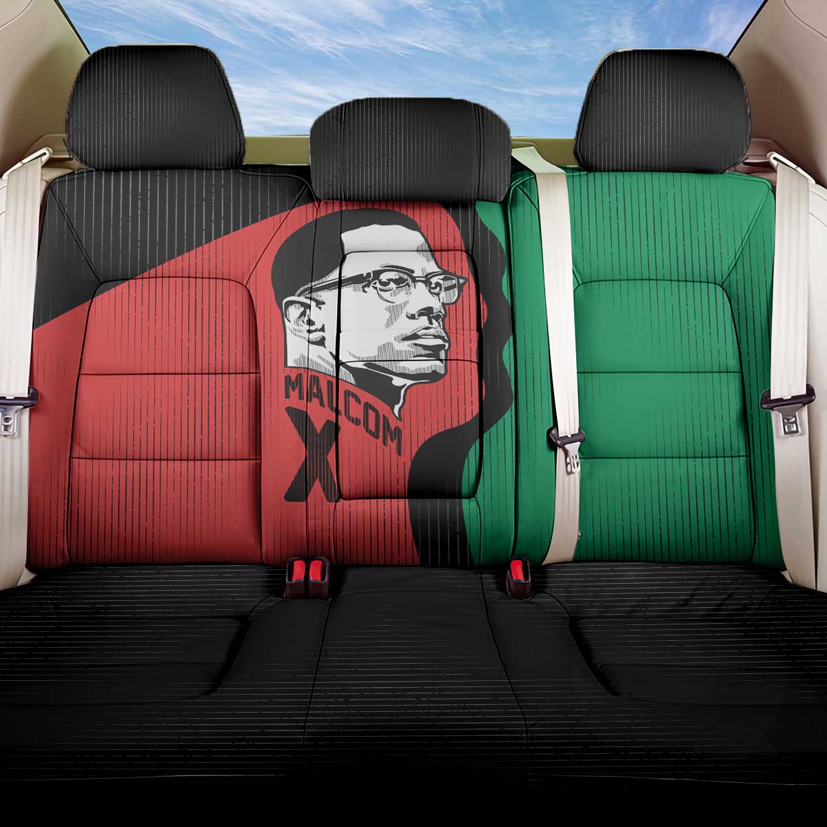 Malcolm X Back Car Seat Cover Truth Is on the Side of the Oppressed Quote Civil Rights Tribute - Wonder Print Shop