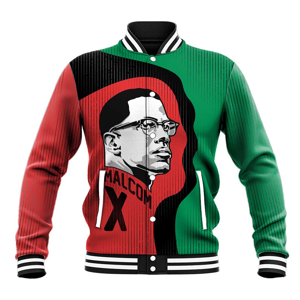 Malcolm X Baseball Jacket Truth Is on the Side of the Oppressed Quote Civil Rights Tribute - Wonder Print Shop