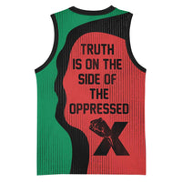 Malcolm X Basketball Jersey Truth Is on the Side of the Oppressed Quote Civil Rights Tribute - Wonder Print Shop