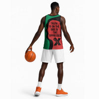 Malcolm X Basketball Jersey Truth Is on the Side of the Oppressed Quote Civil Rights Tribute - Wonder Print Shop