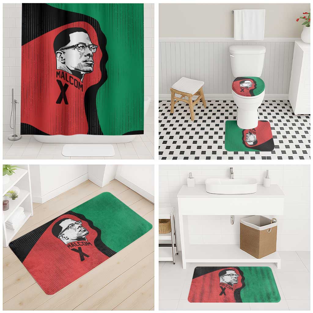 Malcolm X Bathroom Set Truth Is on the Side of the Oppressed Quote Civil Rights Tribute - Wonder Print Shop