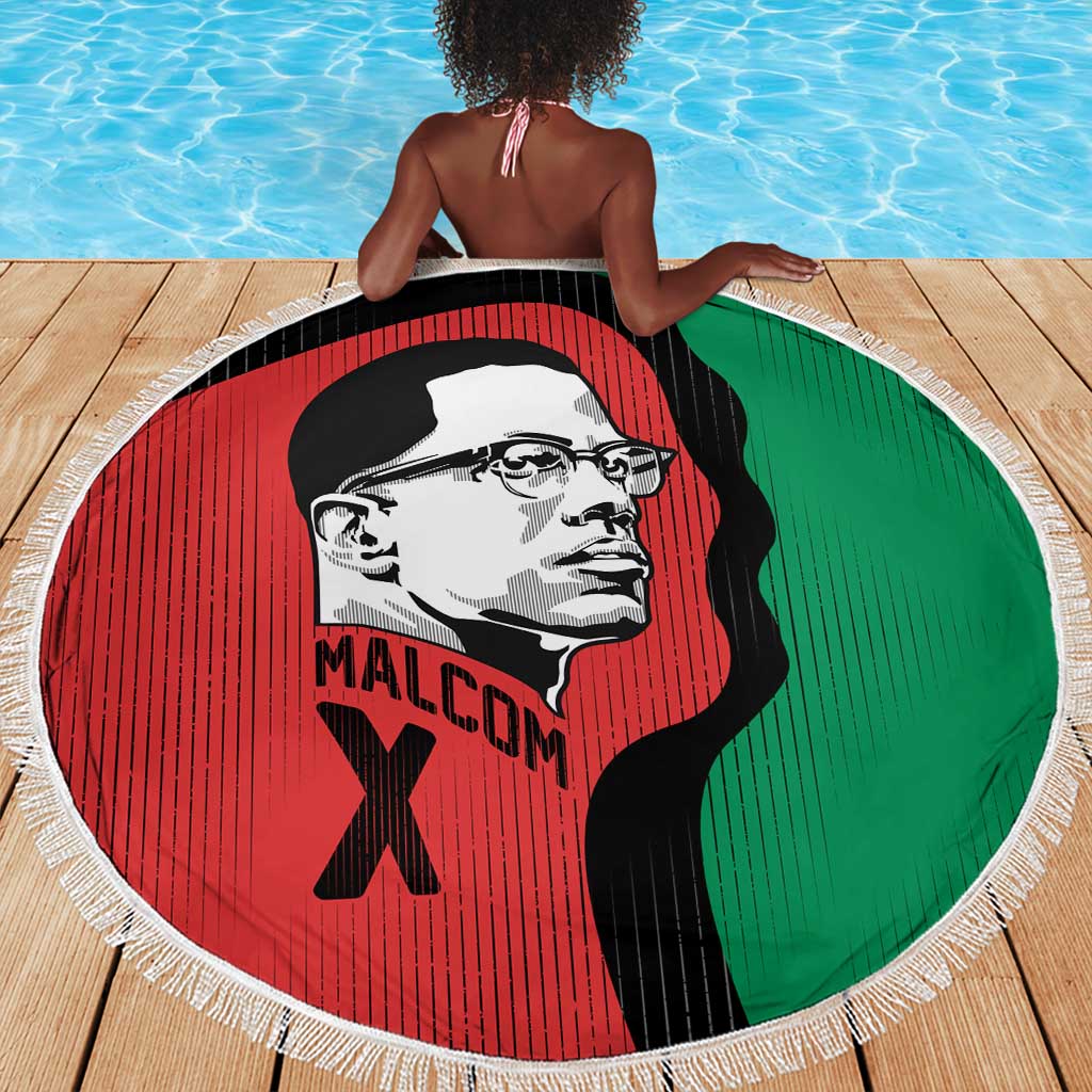 Malcolm X Beach Blanket Truth Is on the Side of the Oppressed Quote Civil Rights Tribute - Wonder Print Shop