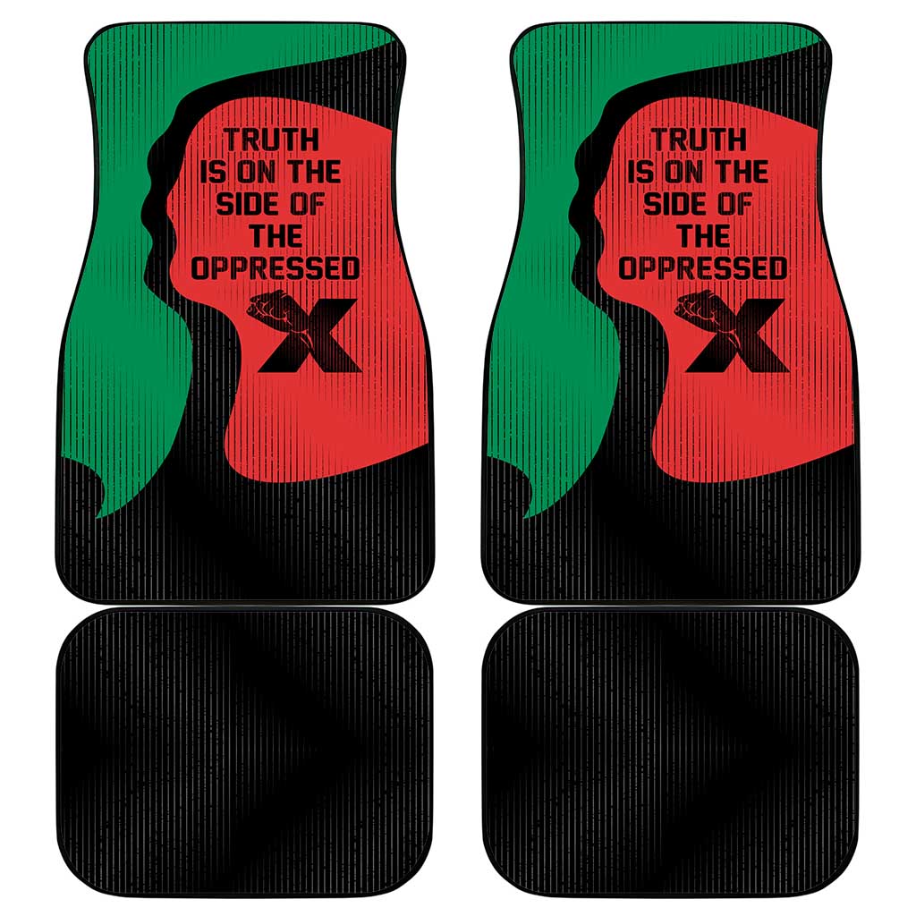 Malcolm X Car Mats Truth Is on the Side of the Oppressed Quote Civil Rights Tribute - Wonder Print Shop