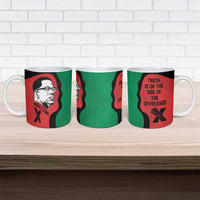 Malcolm X Ceramic Mug Truth Is on the Side of the Oppressed Quote Civil Rights Tribute - Wonder Print Shop