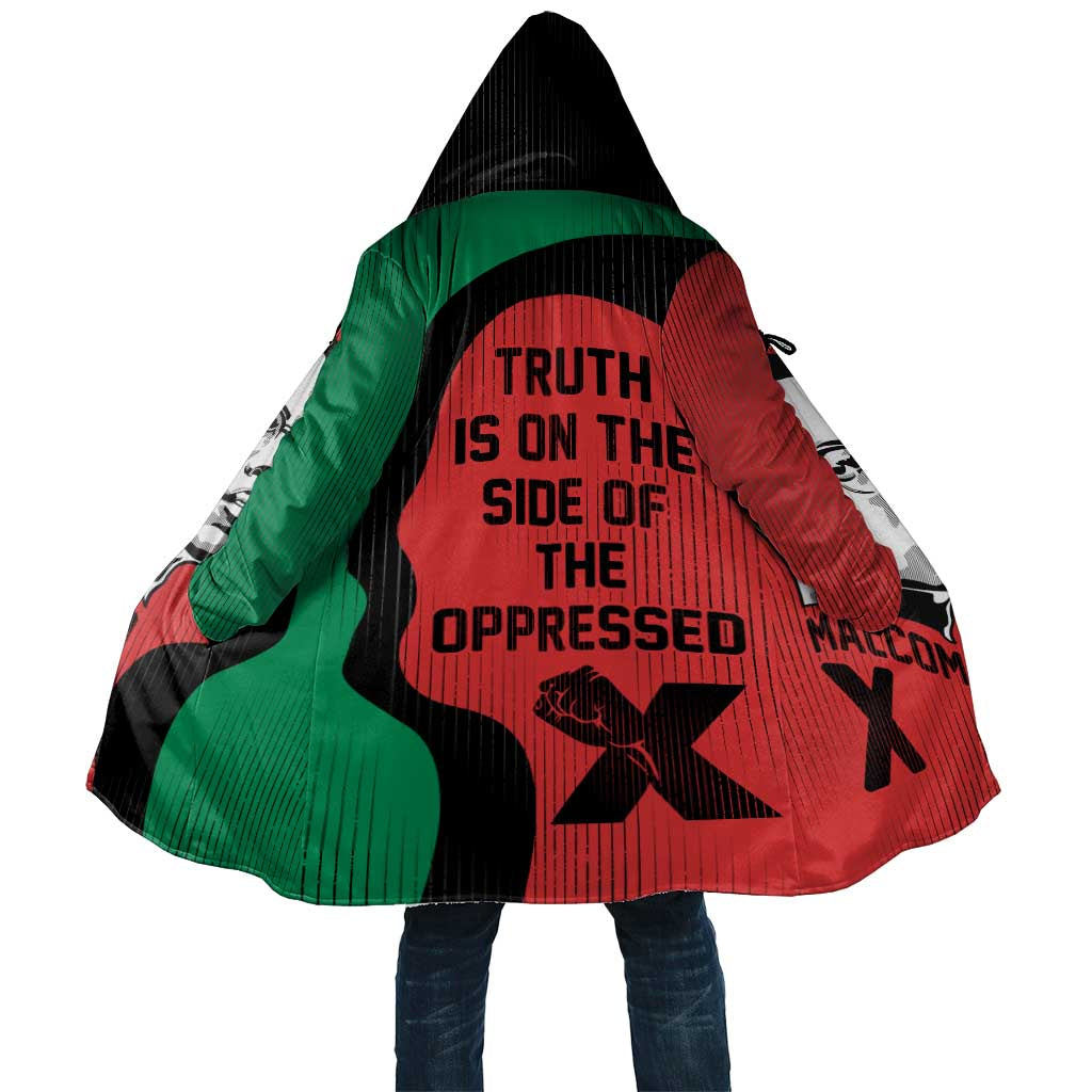 Malcolm X Cloak Truth Is on the Side of the Oppressed Quote Civil Rights Tribute - Wonder Print Shop