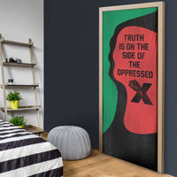 Malcolm X Door Cover Truth Is on the Side of the Oppressed Quote Civil Rights Tribute - Wonder Print Shop