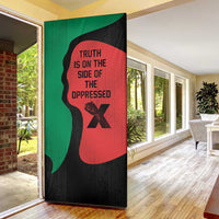 Malcolm X Door Cover Truth Is on the Side of the Oppressed Quote Civil Rights Tribute - Wonder Print Shop