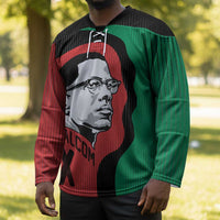 Malcolm X Hockey Jersey Truth Is on the Side of the Oppressed Quote Civil Rights Tribute - Wonder Print Shop