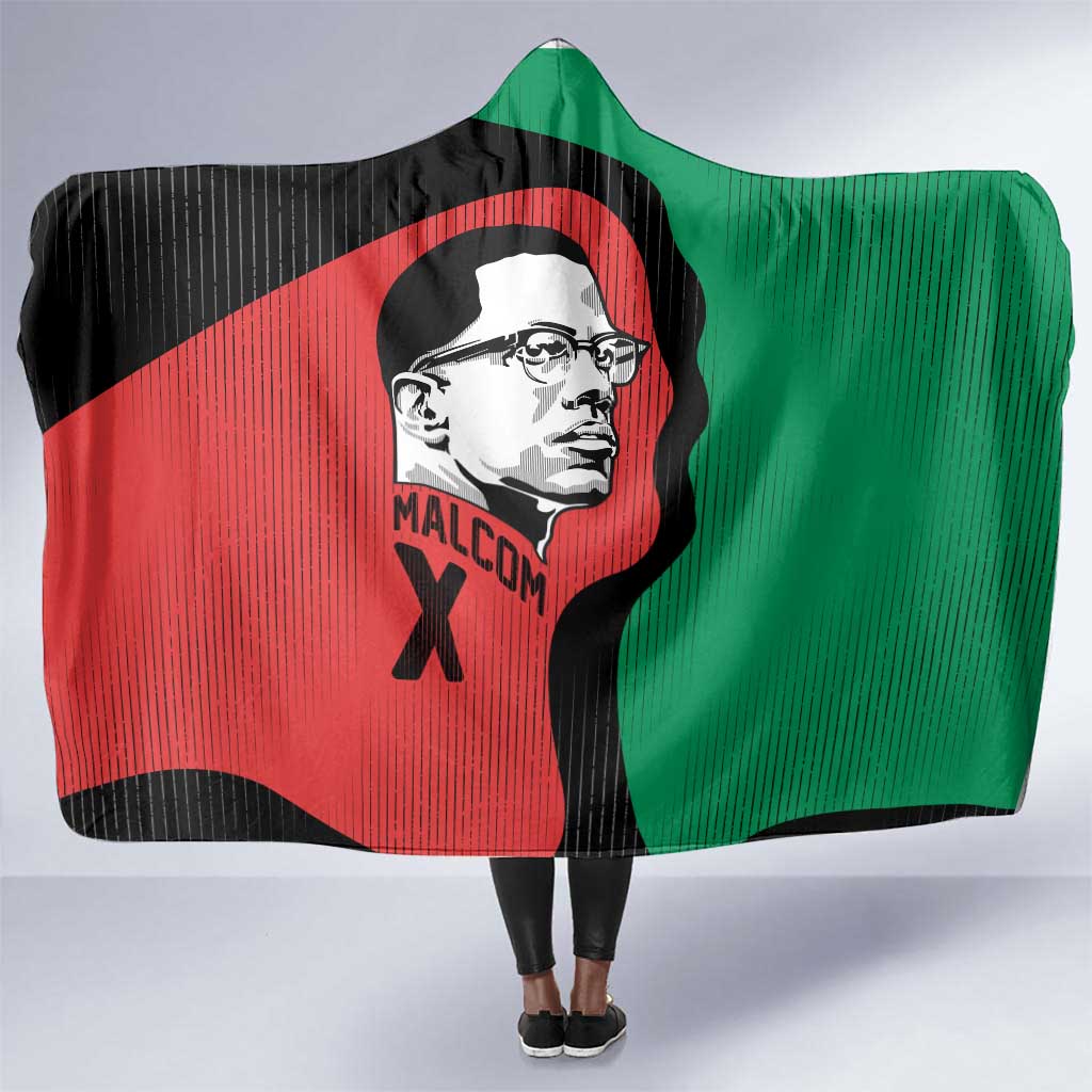 Malcolm X Hooded Blanket Truth Is on the Side of the Oppressed Quote Civil Rights Tribute - Wonder Print Shop