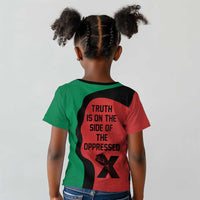 Malcolm X Kid T shirt Truth Is on the Side of the Oppressed Quote Civil Rights Tribute TS04