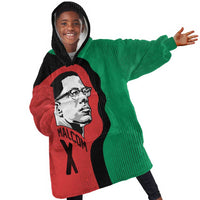 Malcolm X Kid Wearable Blanket Hoodie Truth Is on the Side of the Oppressed Quote Civil Rights Tribute - Wonder Print Shop