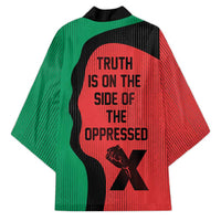 Malcolm X Kimono Truth Is on the Side of the Oppressed Quote Civil Rights Tribute - Wonder Print Shop