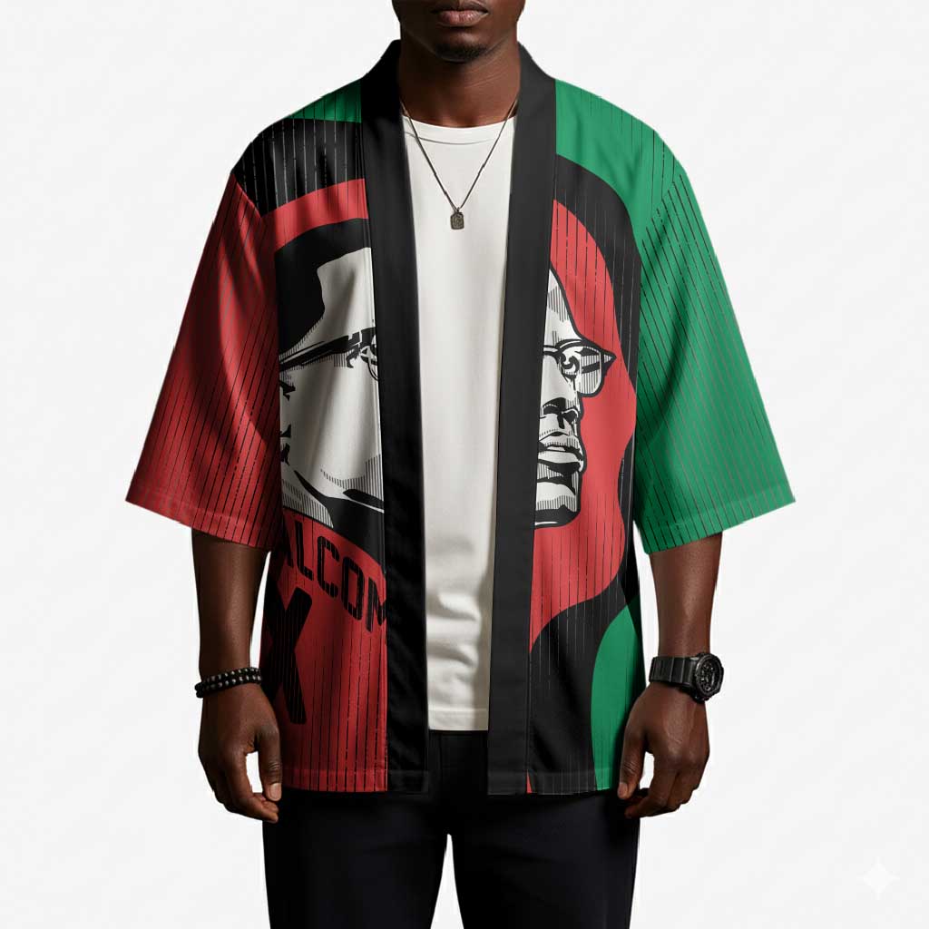 Malcolm X Kimono Truth Is on the Side of the Oppressed Quote Civil Rights Tribute - Wonder Print Shop