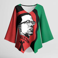 Malcolm X Kimono Sleeve Blouse Truth Is on the Side of the Oppressed Quote Civil Rights Tribute - Wonder Print Shop