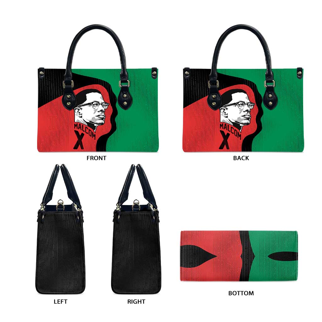 Malcolm X Leather Bag Truth Is on the Side of the Oppressed Quote Civil Rights Tribute - Wonder Print Shop