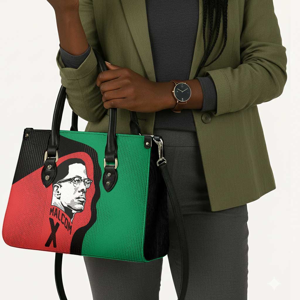 Malcolm X Leather Bag Truth Is on the Side of the Oppressed Quote Civil Rights Tribute - Wonder Print Shop