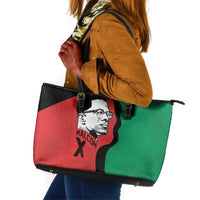 Malcolm X Leather Tote Bag Truth Is on the Side of the Oppressed Quote Civil Rights Tribute - Wonder Print Shop