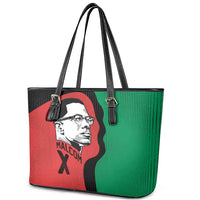 Malcolm X Leather Tote Bag Truth Is on the Side of the Oppressed Quote Civil Rights Tribute - Wonder Print Shop