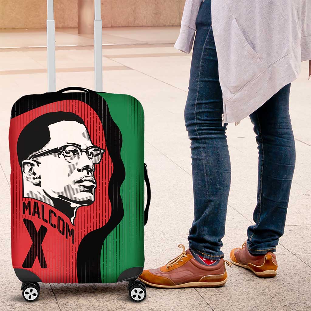 Malcolm X Luggage Cover Truth Is on the Side of the Oppressed Quote Civil Rights Tribute - Wonder Print Shop