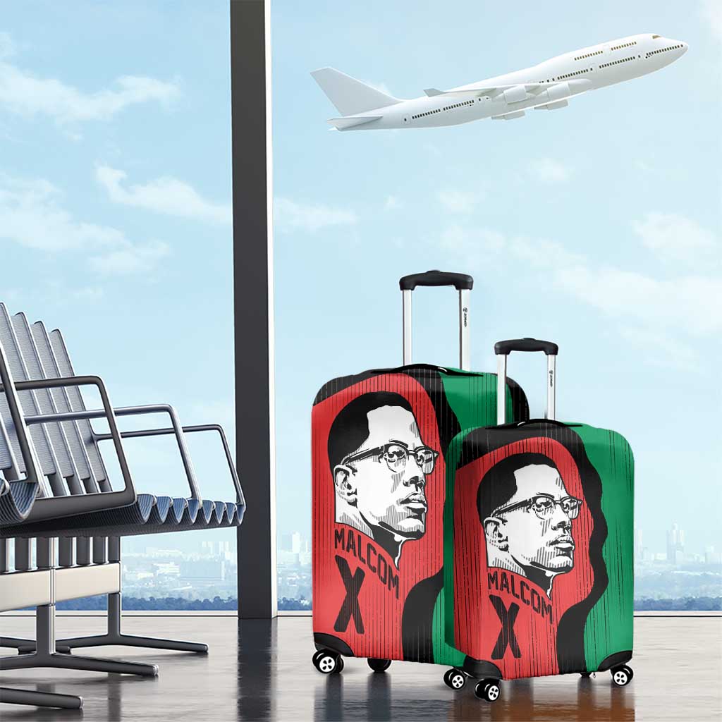 Malcolm X Luggage Cover Truth Is on the Side of the Oppressed Quote Civil Rights Tribute - Wonder Print Shop