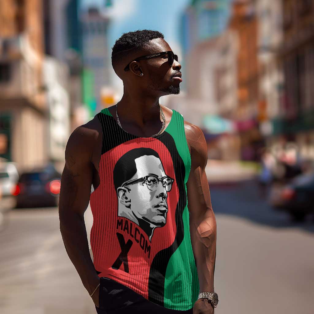 Malcolm X Men Tank Top Truth Is on the Side of the Oppressed Quote Civil Rights Tribute - Wonder Print Shop