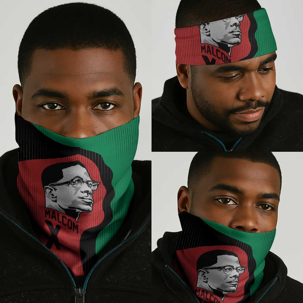 Malcolm X Neck Gaiter Truth Is on the Side of the Oppressed Quote Civil Rights Tribute - Wonder Print Shop