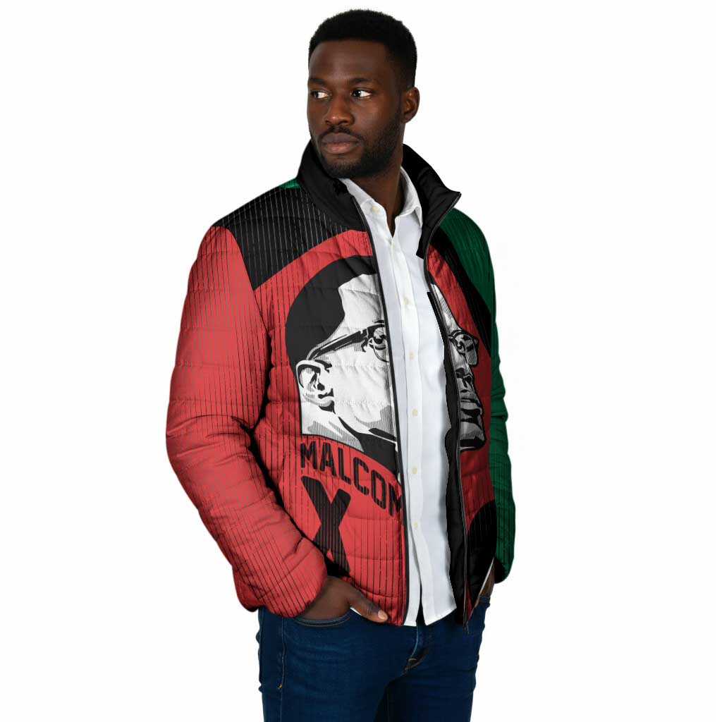 Malcolm X Padded Jacket Truth Is on the Side of the Oppressed Quote Civil Rights Tribute - Wonder Print Shop
