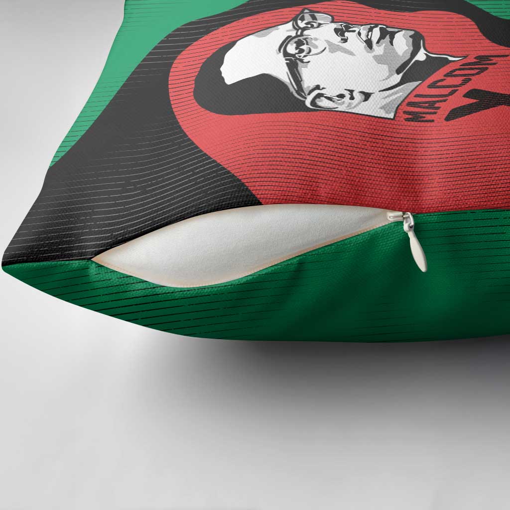 Malcolm X Pillow Cover Truth Is on the Side of the Oppressed Quote Civil Rights Tribute - Wonder Print Shop