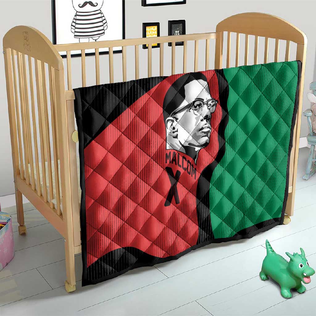 Malcolm X Quilt Truth Is on the Side of the Oppressed Quote Civil Rights Tribute - Wonder Print Shop