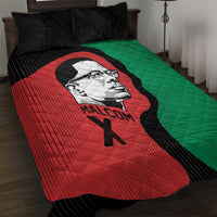 Malcolm X Quilt Bed Set Truth Is on the Side of the Oppressed Quote Civil Rights Tribute - Wonder Print Shop