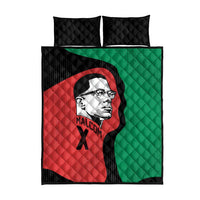 Malcolm X Quilt Bed Set Truth Is on the Side of the Oppressed Quote Civil Rights Tribute - Wonder Print Shop
