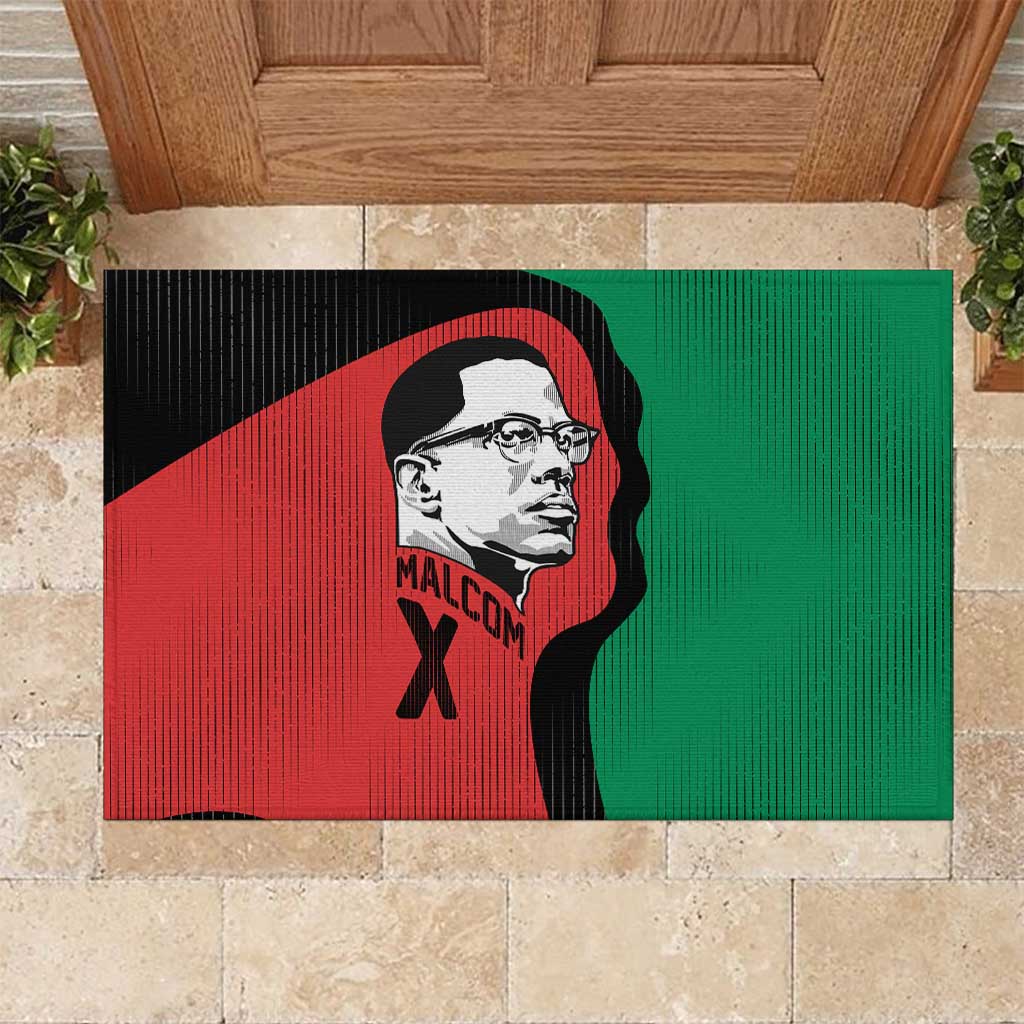 Malcolm X Rubber Doormat Truth Is on the Side of the Oppressed Quote Civil Rights Tribute - Wonder Print Shop