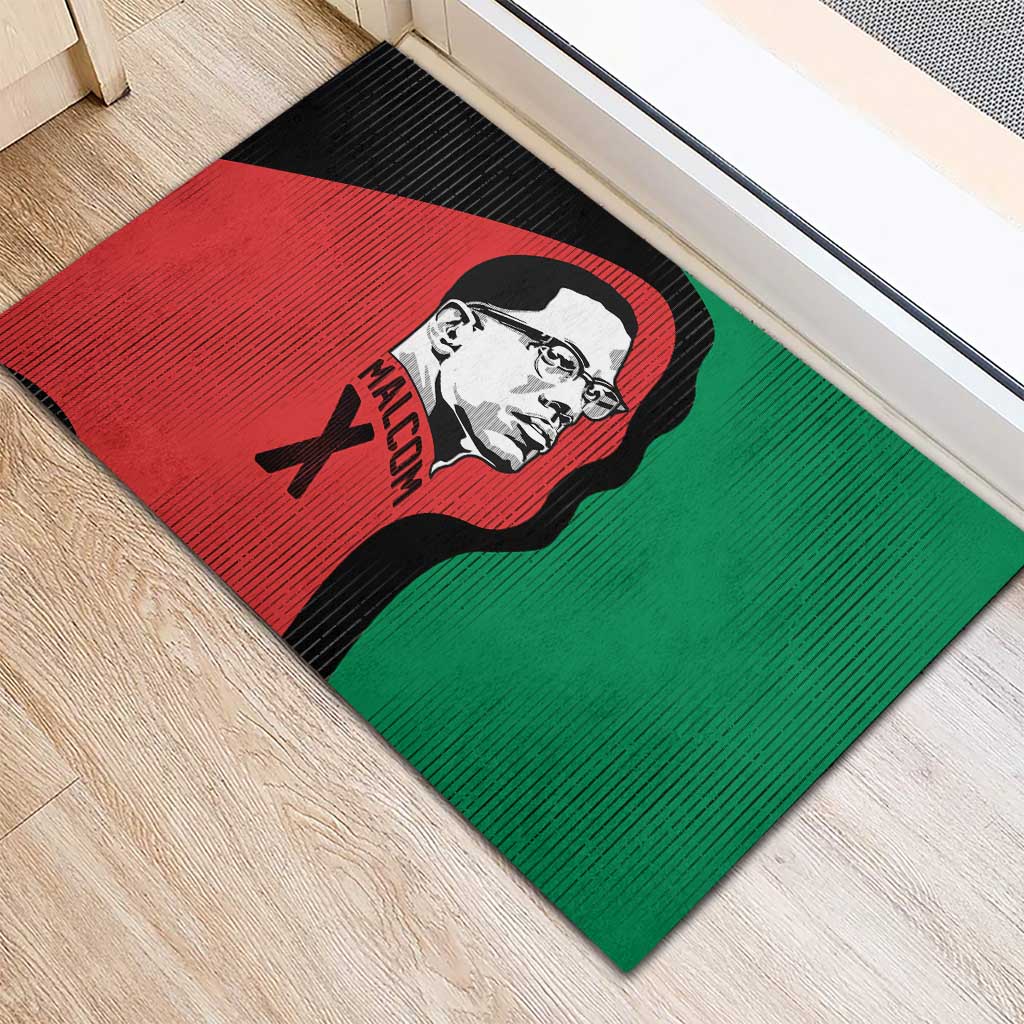 Malcolm X Rubber Doormat Truth Is on the Side of the Oppressed Quote Civil Rights Tribute - Wonder Print Shop