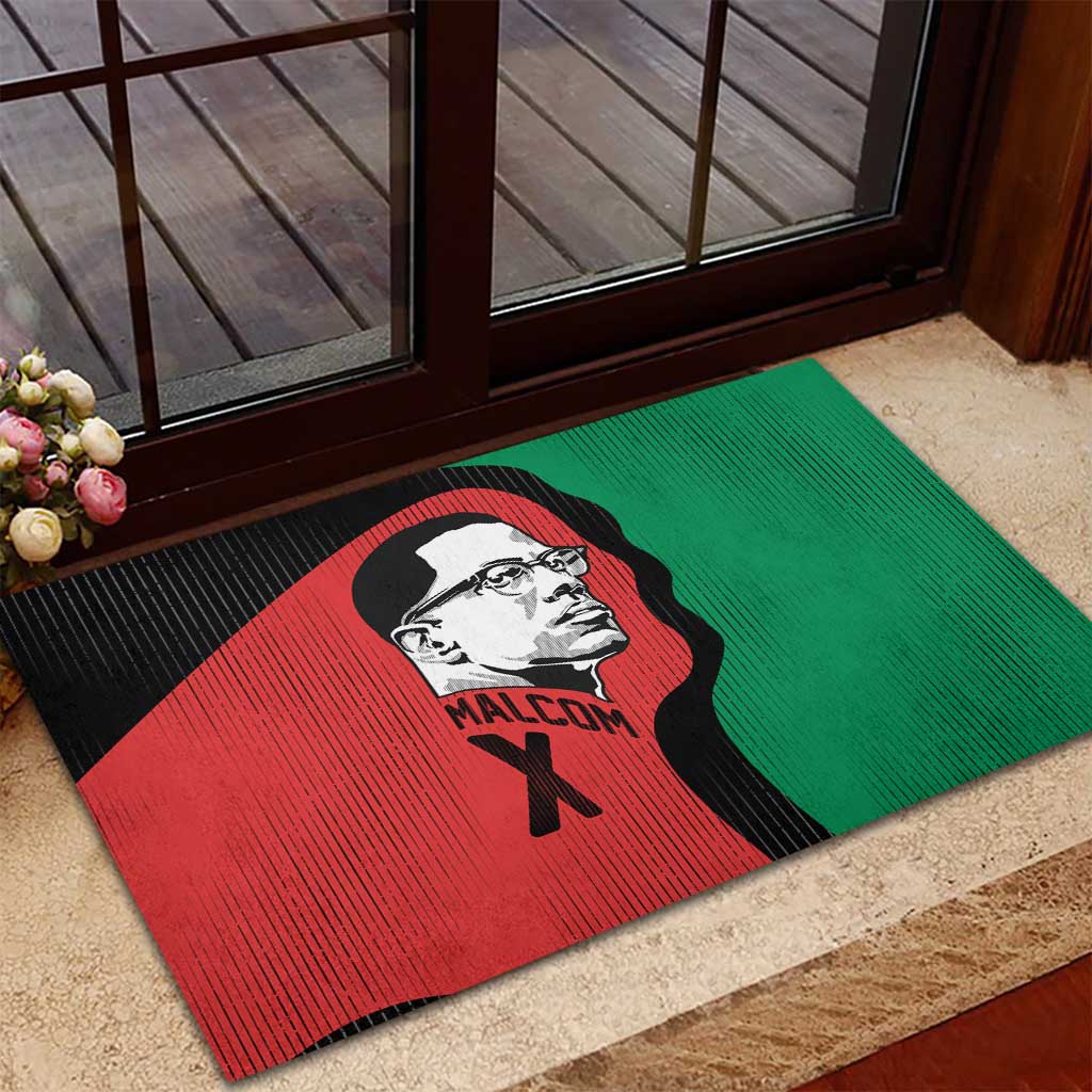 Malcolm X Rubber Doormat Truth Is on the Side of the Oppressed Quote Civil Rights Tribute - Wonder Print Shop