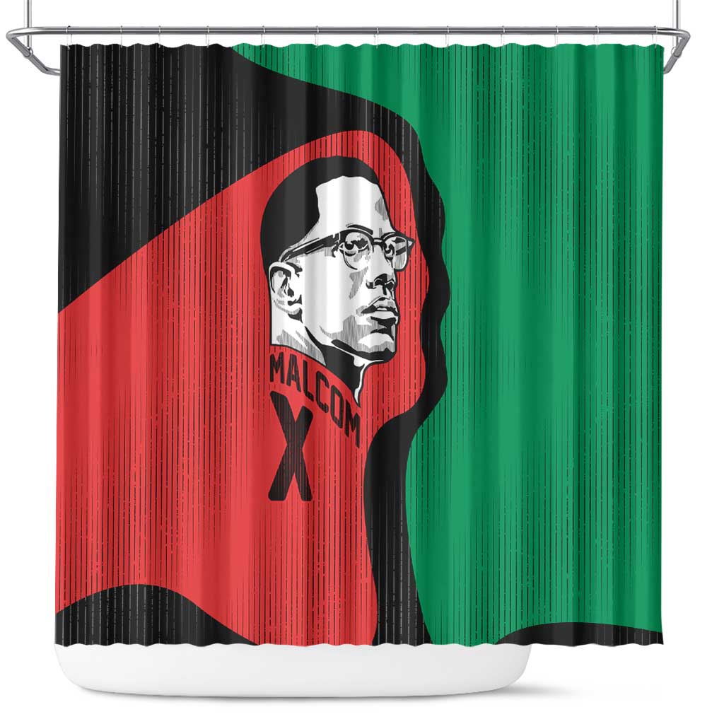 Malcolm X Shower Curtain Truth Is on the Side of the Oppressed Quote Civil Rights Tribute - Wonder Print Shop