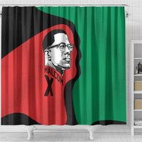 Malcolm X Shower Curtain Truth Is on the Side of the Oppressed Quote Civil Rights Tribute - Wonder Print Shop