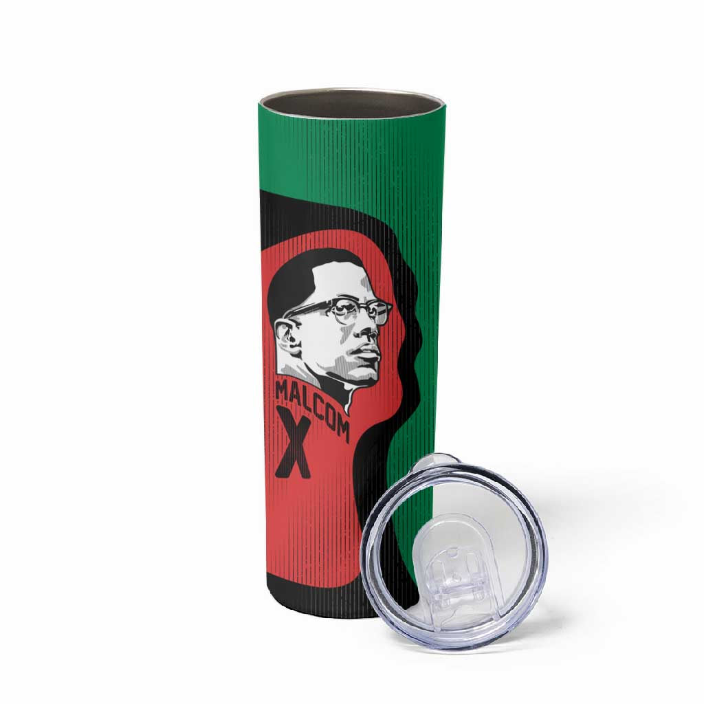 Malcolm X Skinny Tumbler Truth Is on the Side of the Oppressed Quote Civil Rights Tribute - Wonder Print Shop