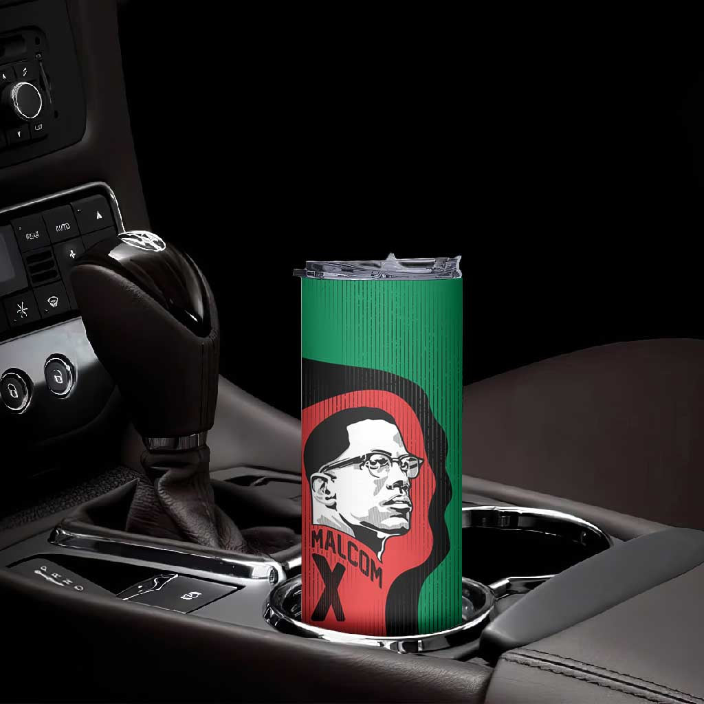 Malcolm X Skinny Tumbler Truth Is on the Side of the Oppressed Quote Civil Rights Tribute - Wonder Print Shop
