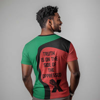Malcolm X T shirt Truth Is on the Side of the Oppressed Quote Civil Rights Tribute TS04