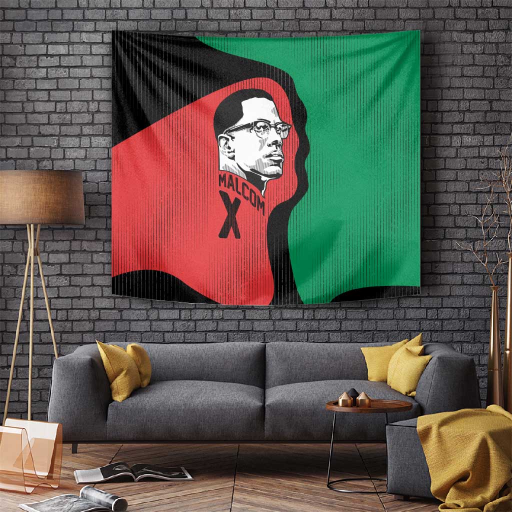 Malcolm X Tapestry Truth Is on the Side of the Oppressed Quote Civil Rights Tribute - Wonder Print Shop