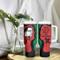Malcolm X Tumbler With Handle Truth Is on the Side of the Oppressed Quote Civil Rights Tribute - Wonder Print Shop
