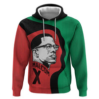 Malcolm X Zip Hoodie Truth Is on the Side of the Oppressed Quote Civil Rights Tribute - Wonder Print Shop