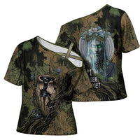 Hapi Egyptian Cross Shoulder Shirt Bringer of Kemet Nature Spirit Flowing Water and Earth Harmony
