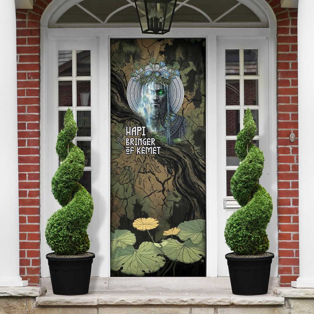 Hapi Egyptian Door Cover Bringer of Kemet Nature Spirit Flowing Water and Earth Harmony