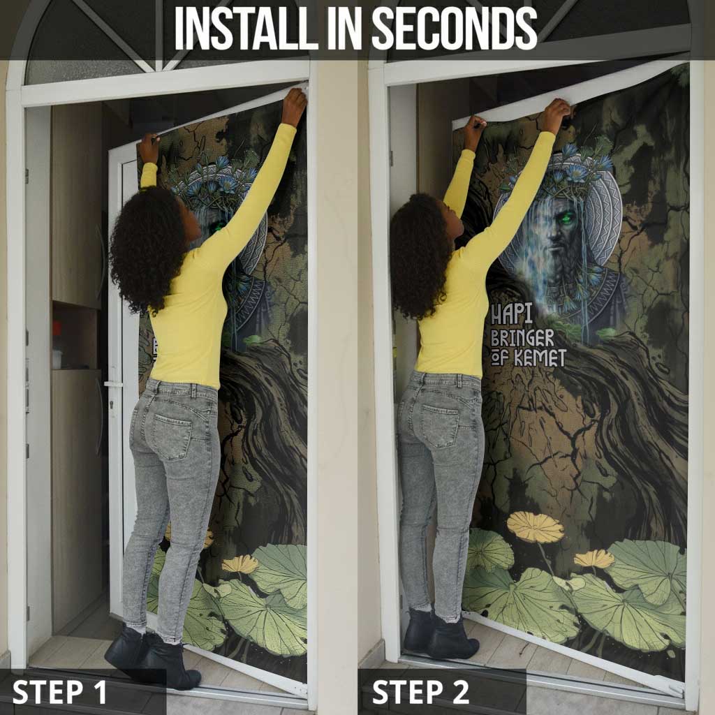 Hapi Egyptian Door Cover Bringer of Kemet Nature Spirit Flowing Water and Earth Harmony