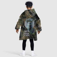 Hapi Egyptian Kid Wearable Blanket Hoodie Bringer of Kemet Nature Spirit Flowing Water and Earth Harmony